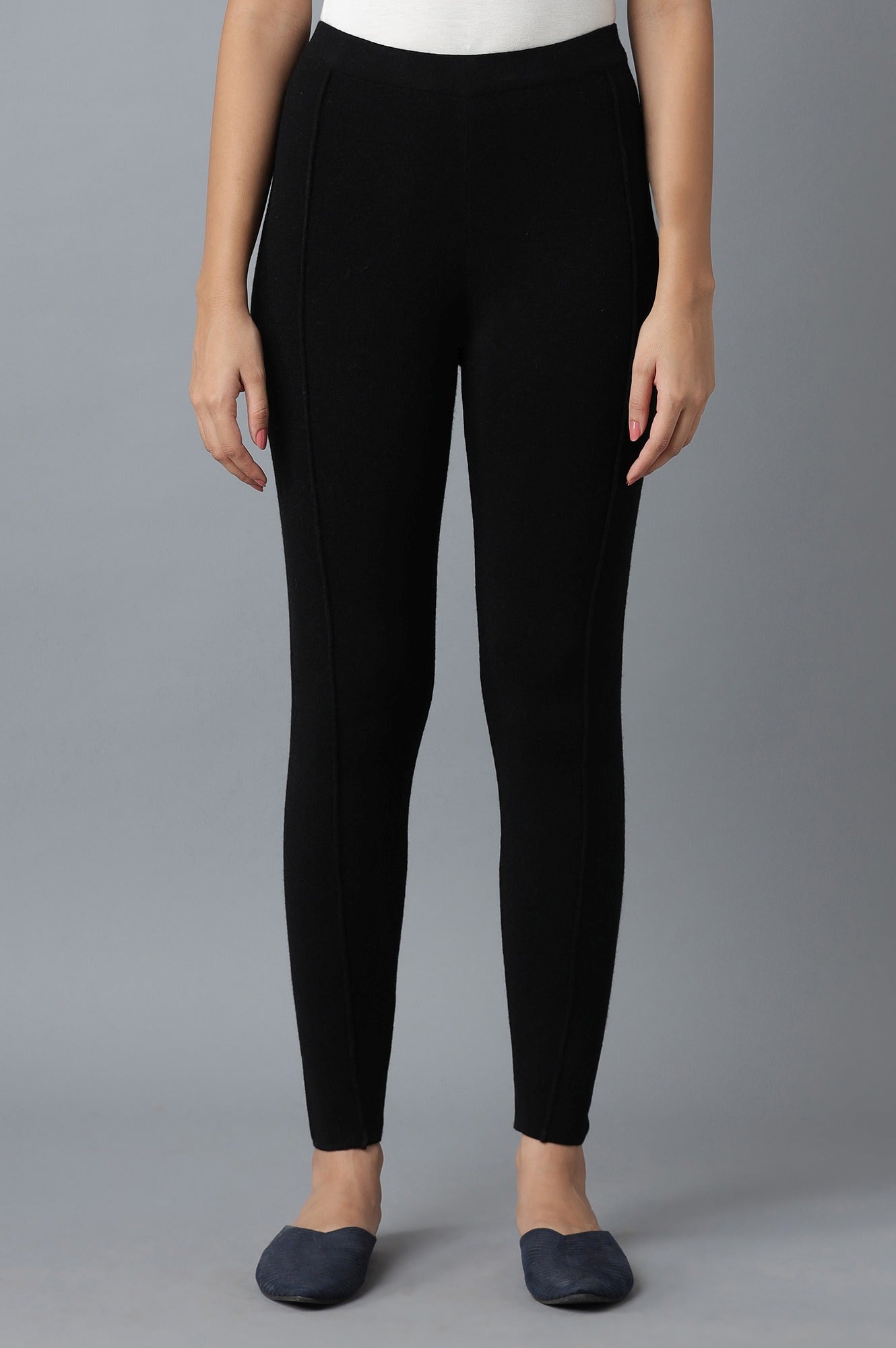 Black Pintuck Tights