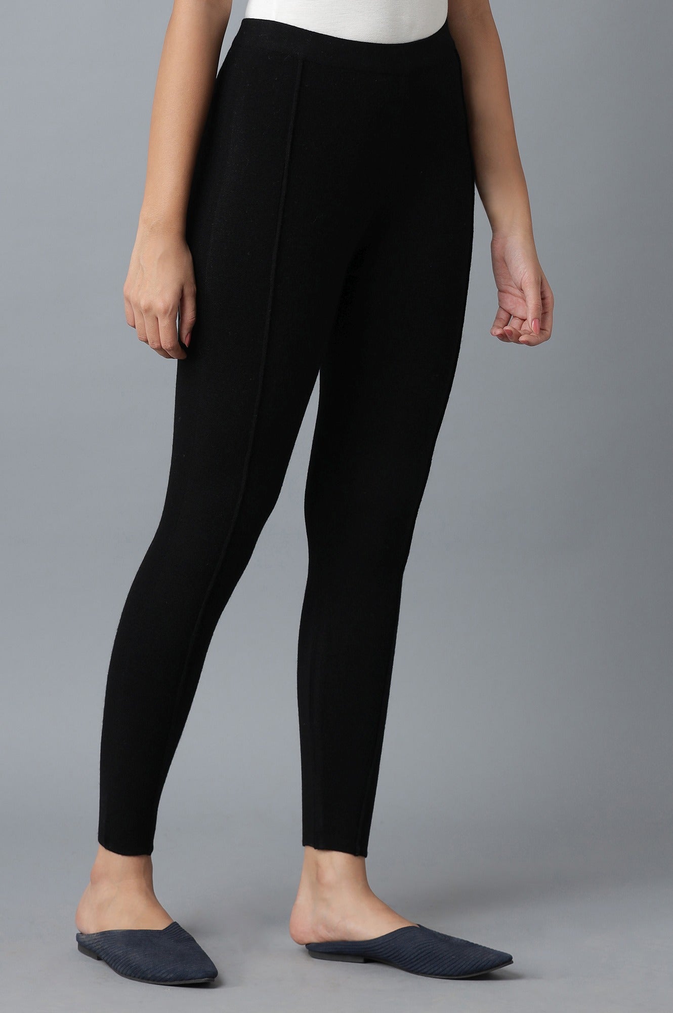 Black Pintuck Tights