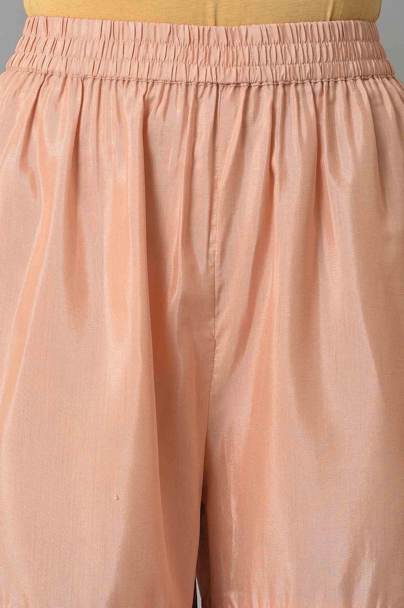 Ecru Short kurta And Pink Sharara With Dupatta Festive Set - wforwoman