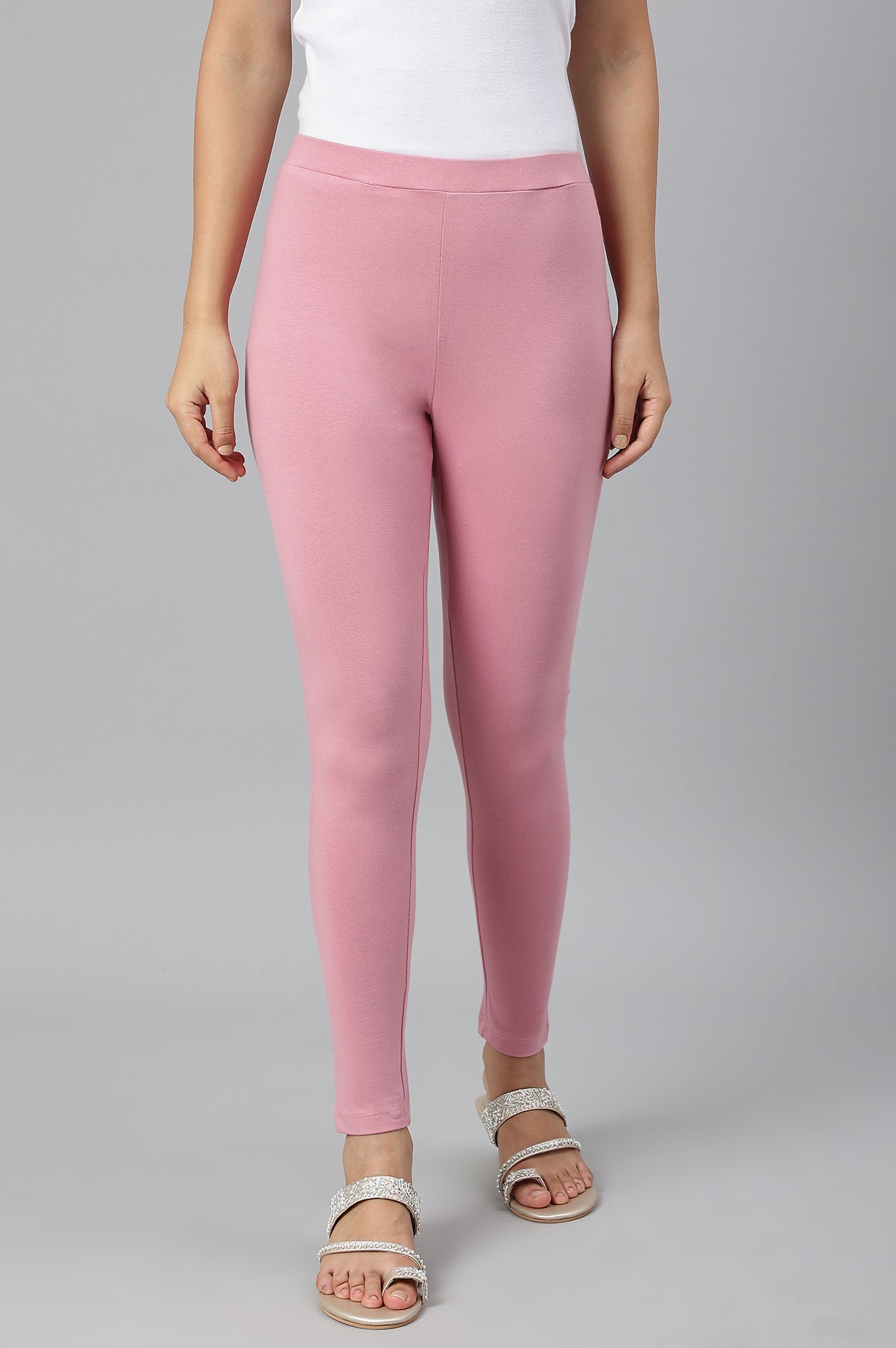 Light Purple Cotton Jersy Lycra Tights