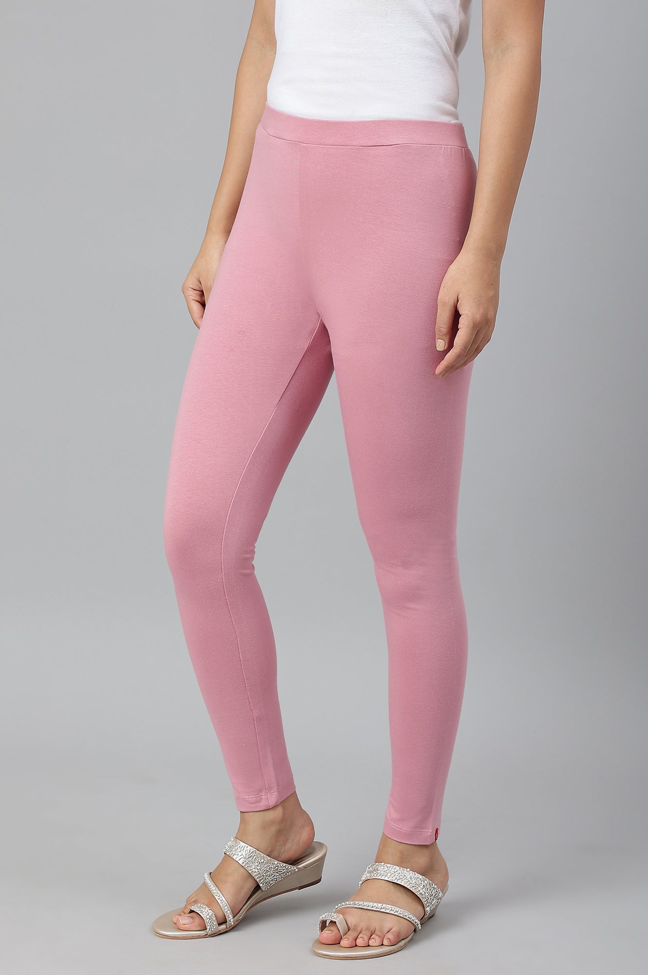 Light Purple Cotton Jersy Lycra Tights