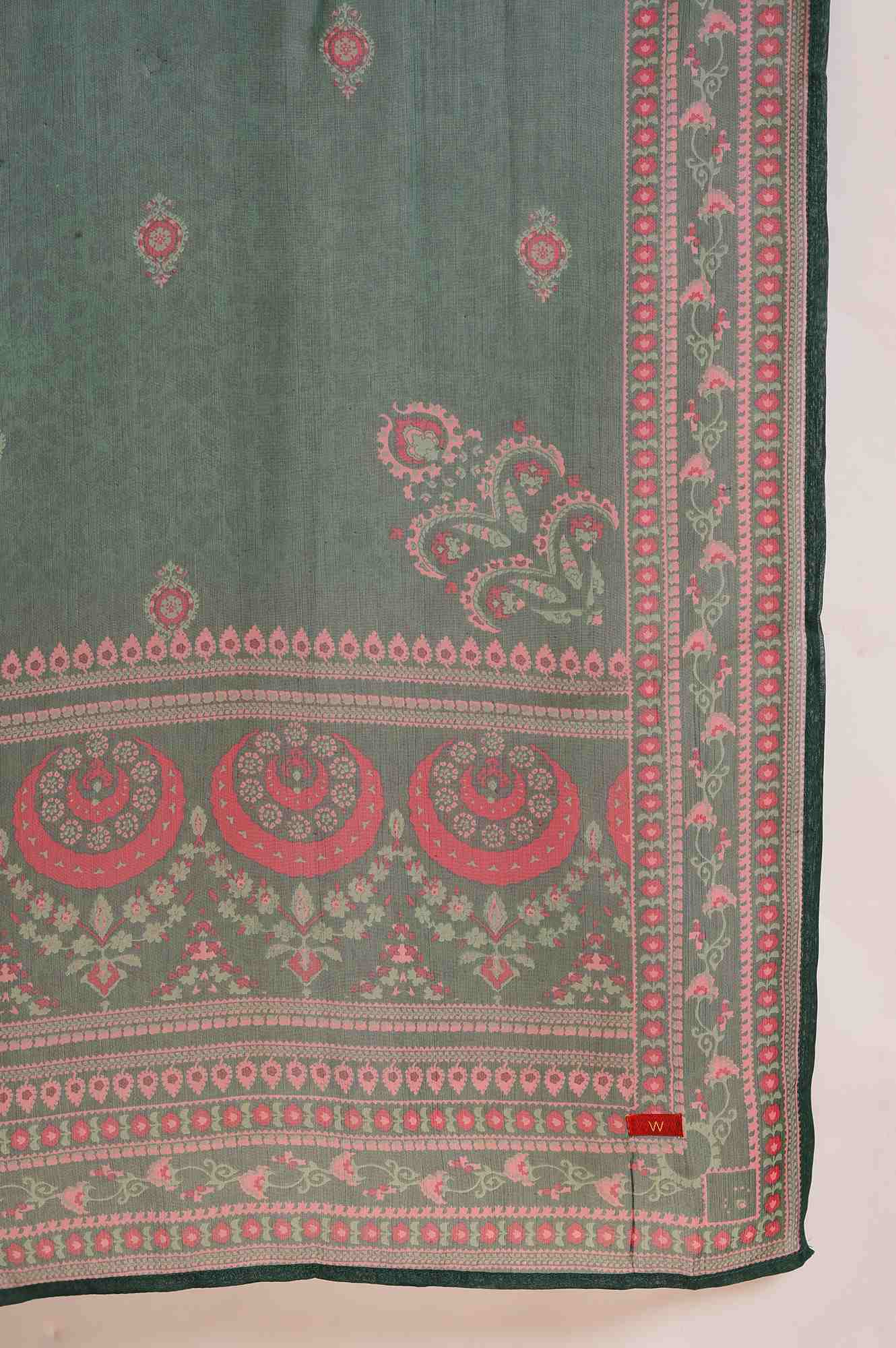 Yellow Embroidered kurta, Tights & Dupatta Set