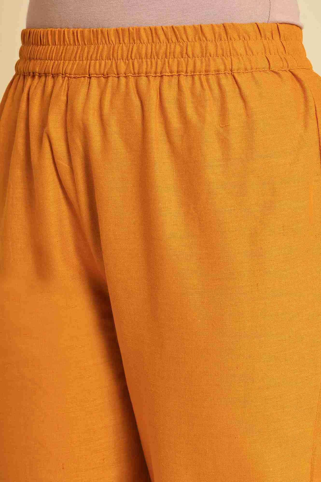 Yellow Multicolor Printed Angrakha kurta Set - wforwoman