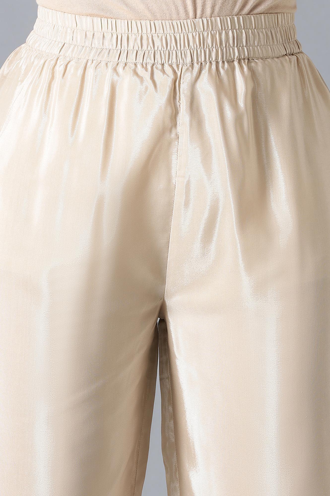 Ecru And Beige Heavy Festive kurta With Parallel Pants And Dupatta - wforwoman