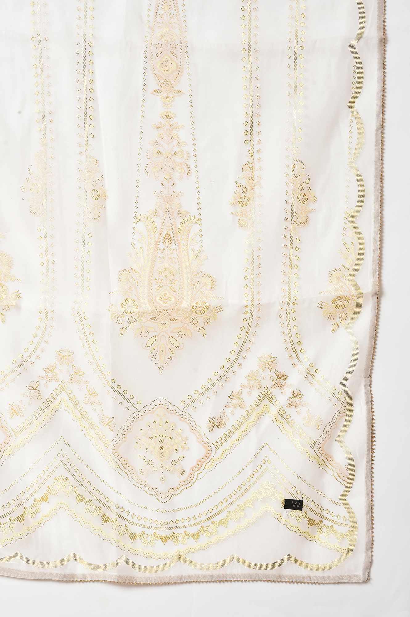 Light Yellow Short kurta With Sharara And Dupatta - wforwoman