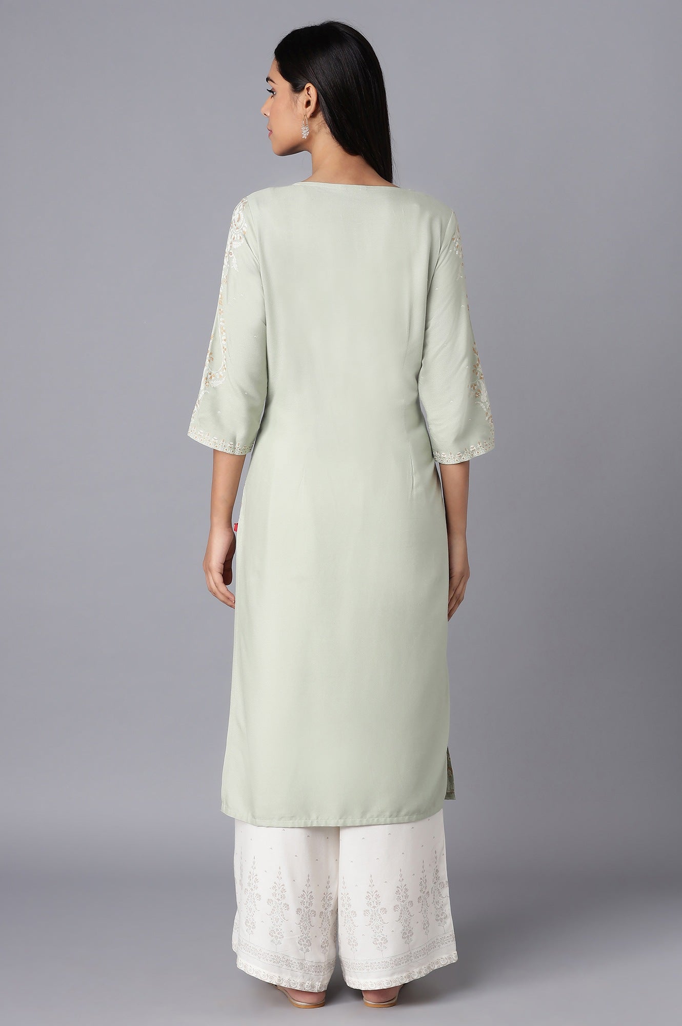 Dark Pink Printed kurta