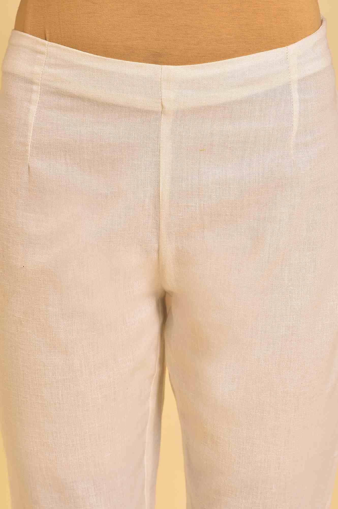 Red Embroidered Dress & Pants Set - wforwoman