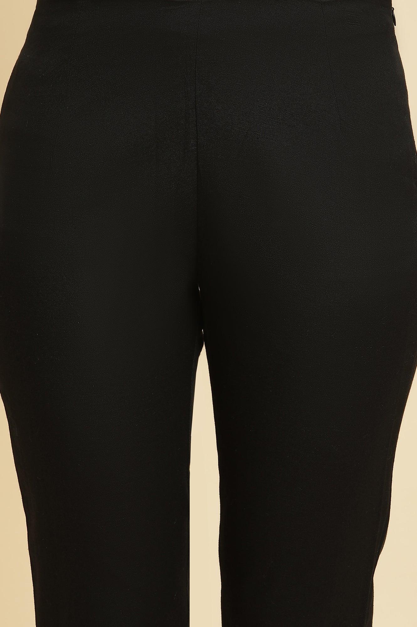 Ecru Dobby Printed Kurta & Pants Set - wforwoman