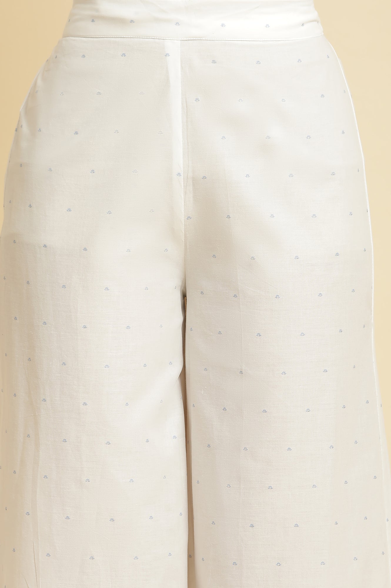 Blue Printed Kurta & Parallel Pants Set