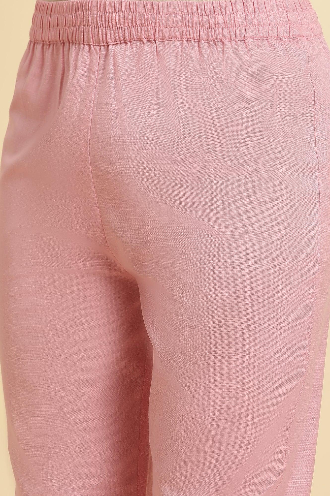 Blue Paisley Printed Anarkali Kurta, Pants & Dupatta Set - wforwoman