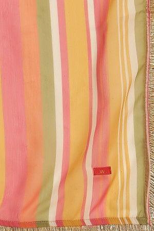 Yellow Printed Embroidered Kurta, Pants And Dupatta Set - wforwoman