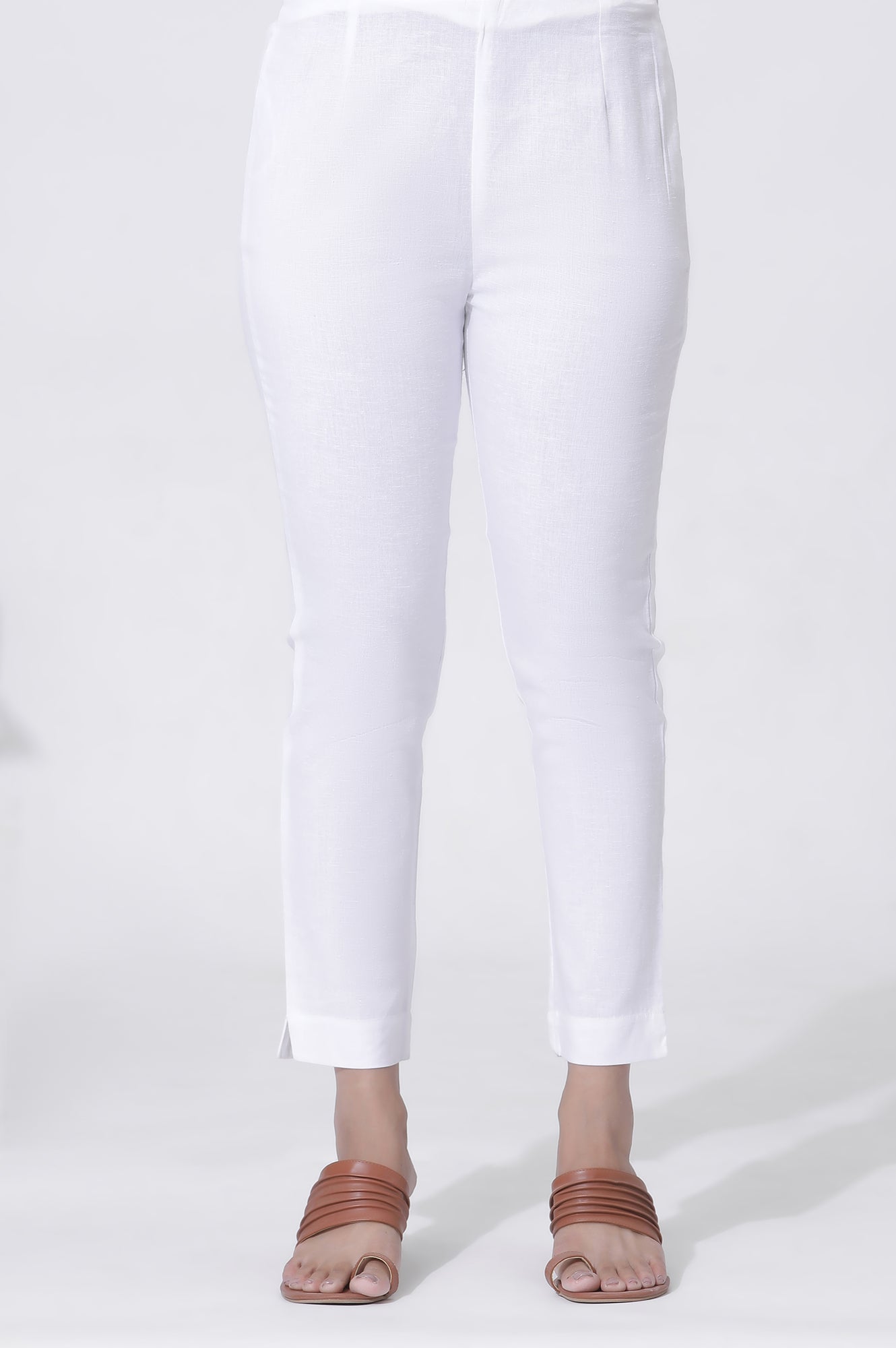 White And Blue Cotton Printed Flared Kurta And Pants Set