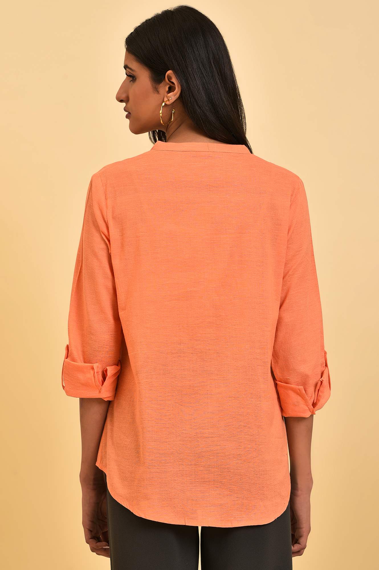 Pink Button Down Western Top