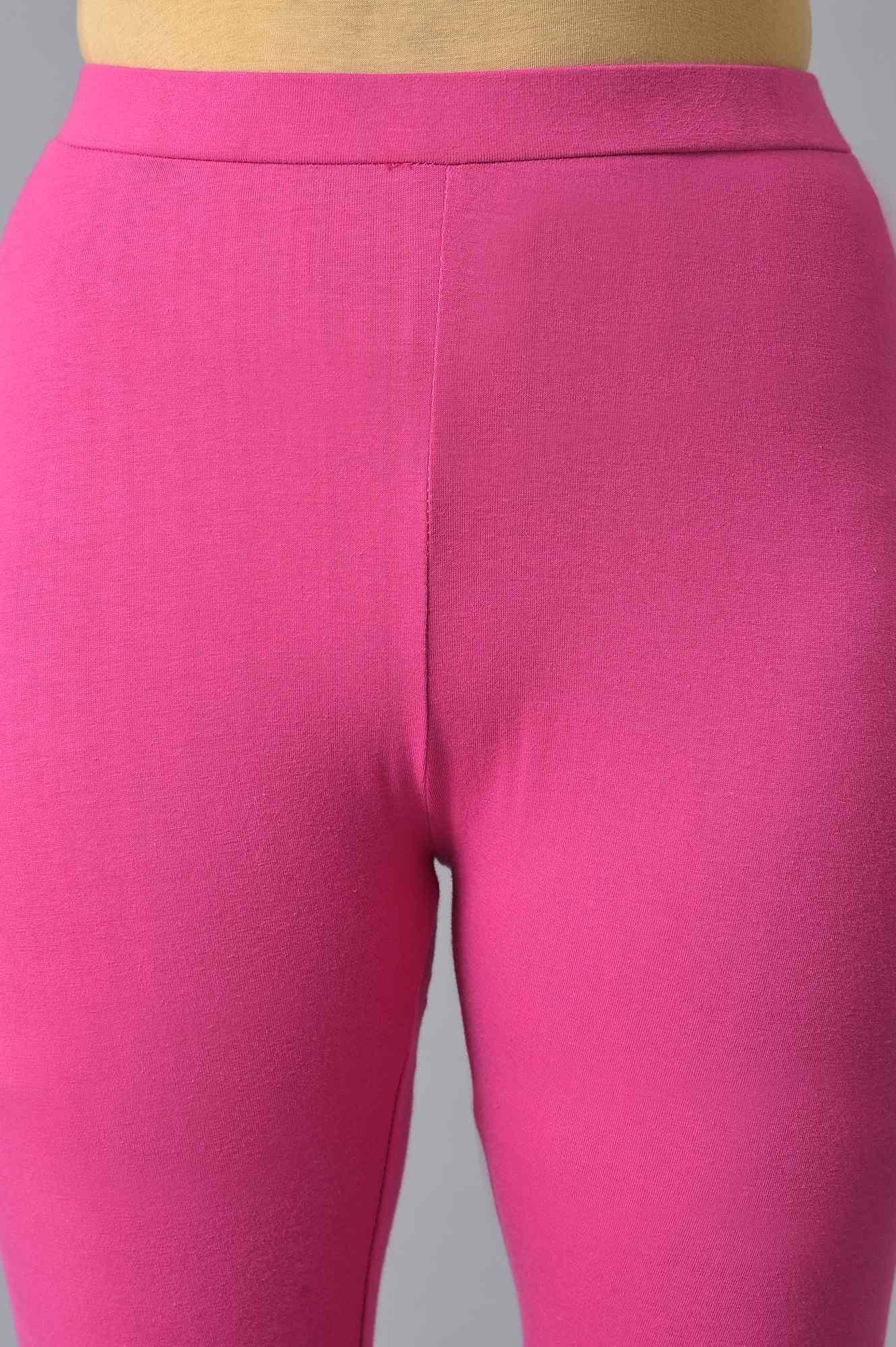 Green Printed Godget Summer Dress With Pink Tights - wforwoman