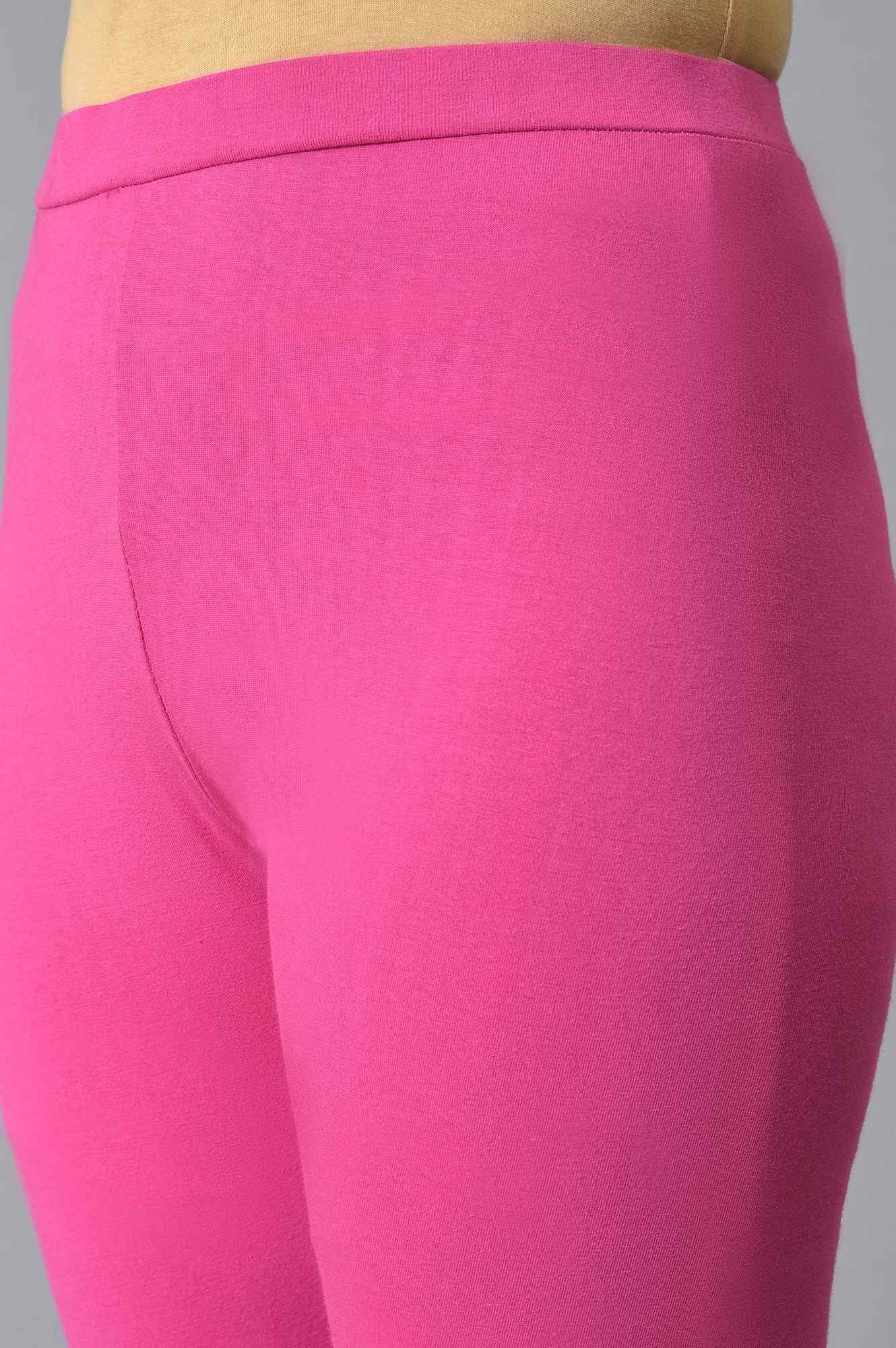 Green Printed Godget Summer Dress With Pink Tights - wforwoman