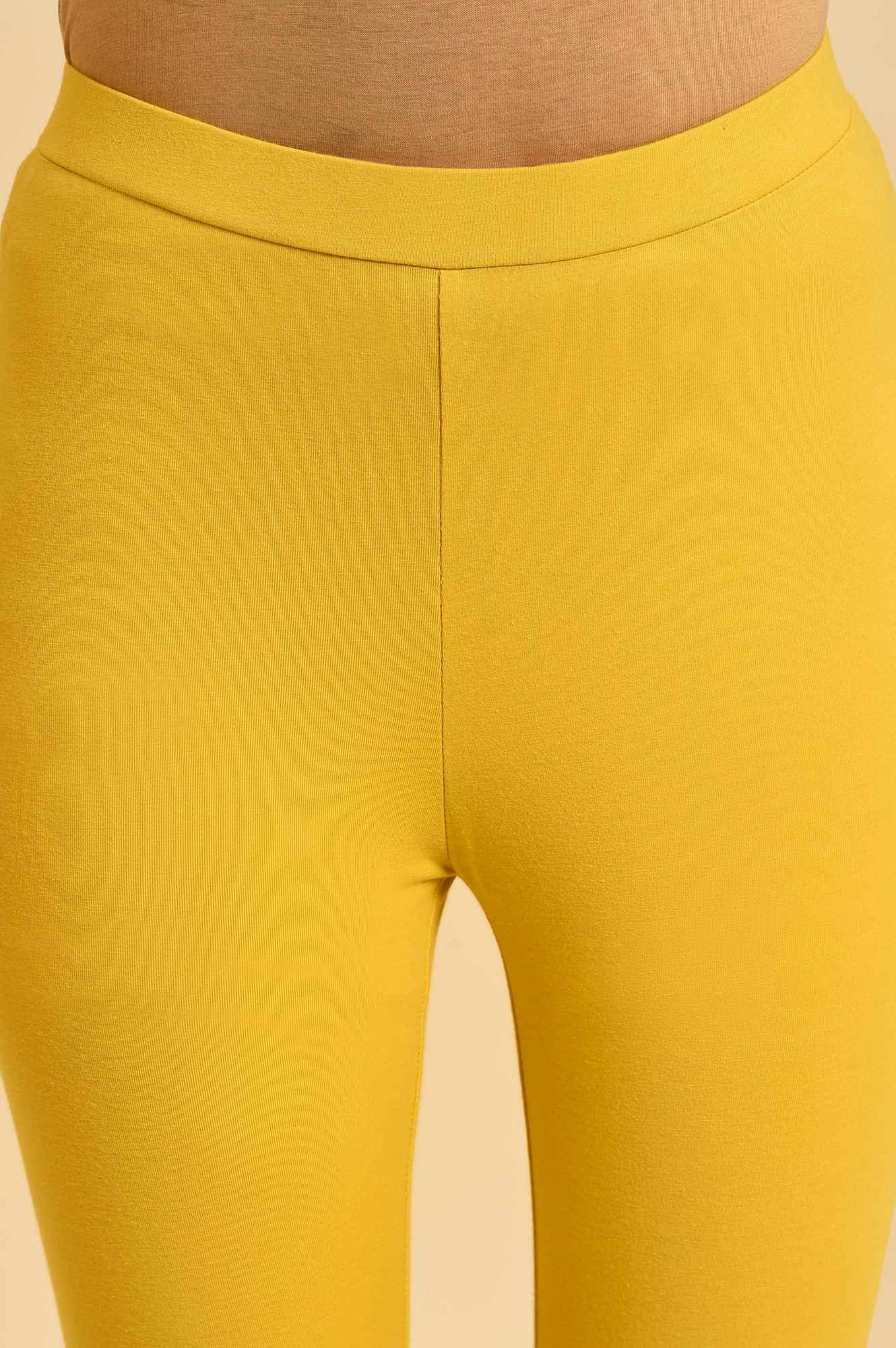 Yellow Embroidered Festive kurta Set - wforwoman