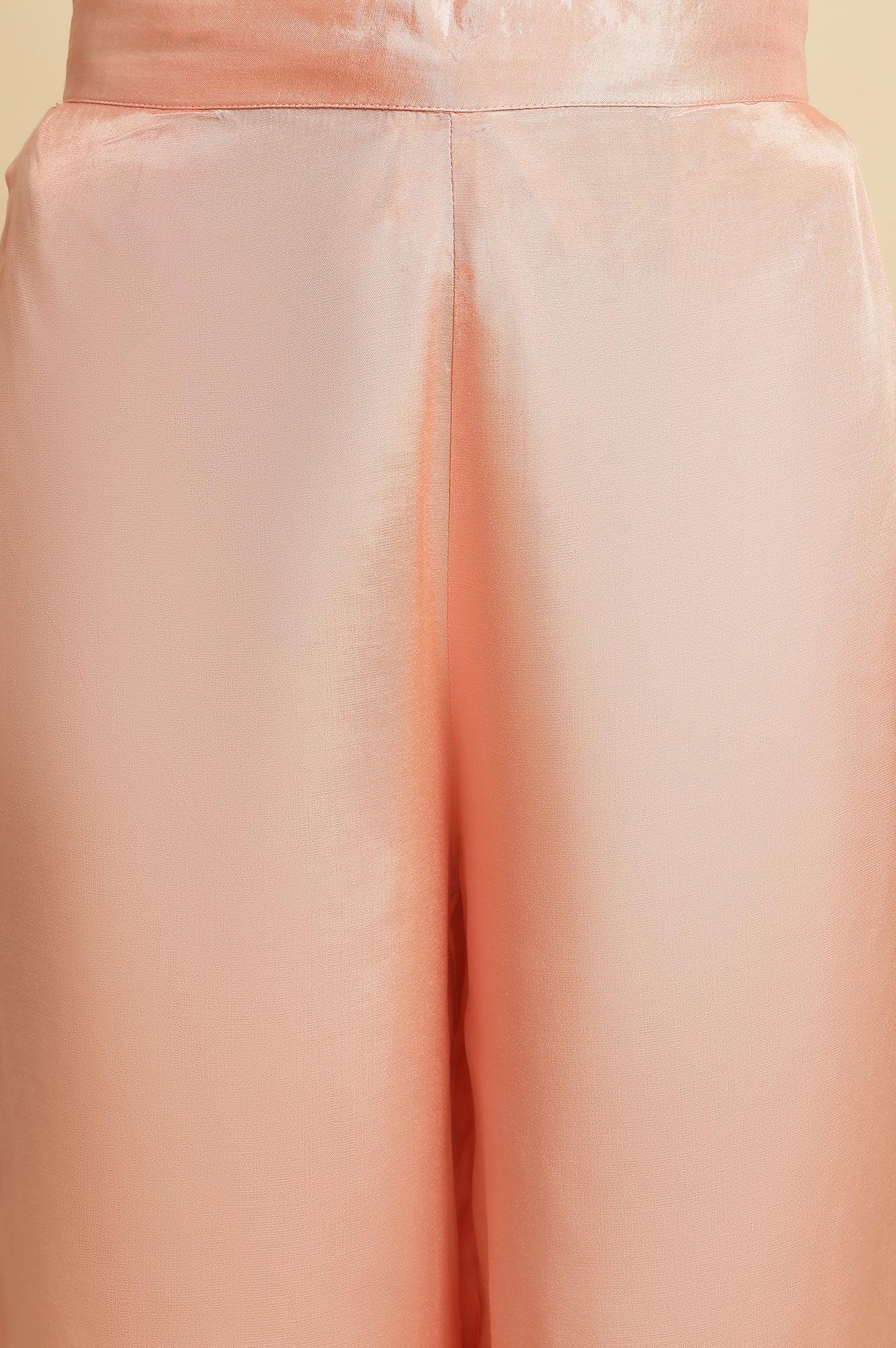 Pink Embroidered kurta Set - wforwoman