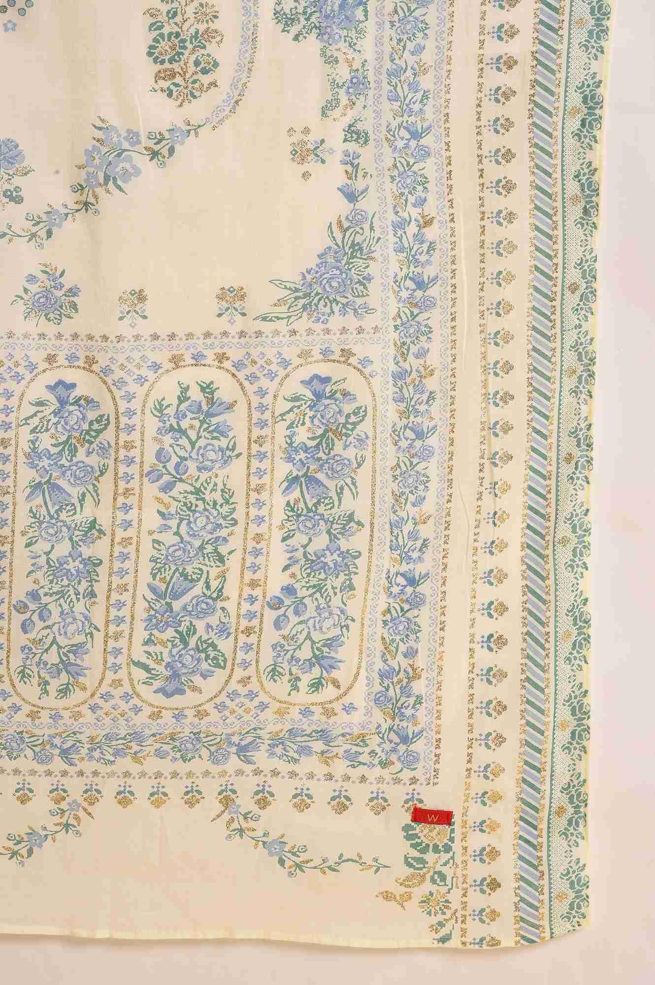 Light Green Printed kurta, Parallel Pants & Dupatta Set - wforwoman