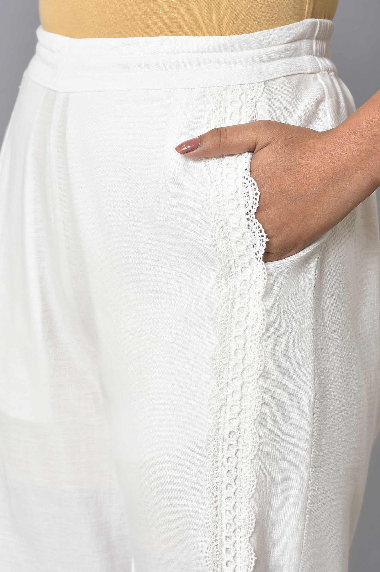 Light Pink Mandarin Collar Embroidered kurta Set - wforwoman