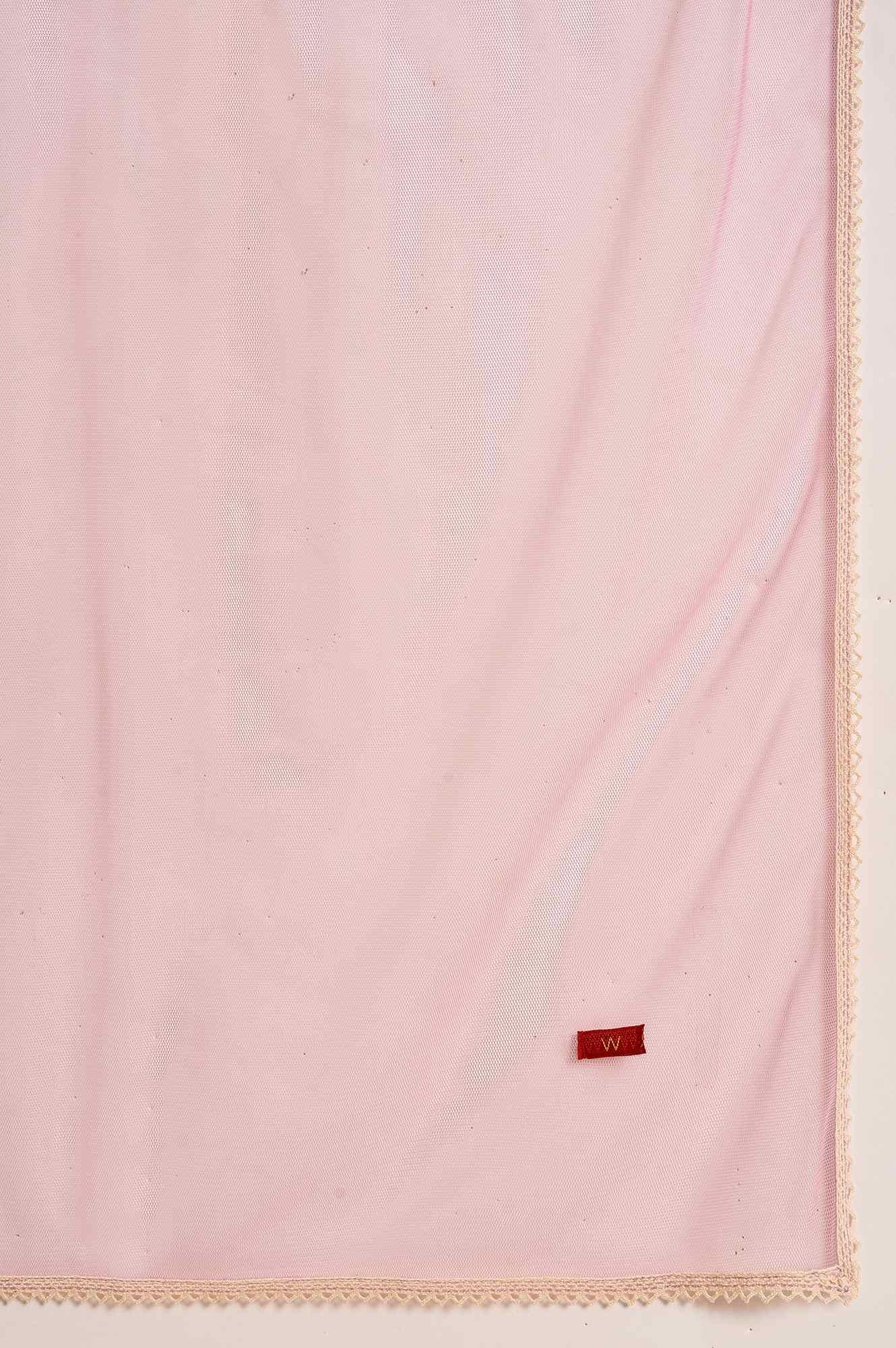 Light Yellow Embroidered kurta Set - wforwoman