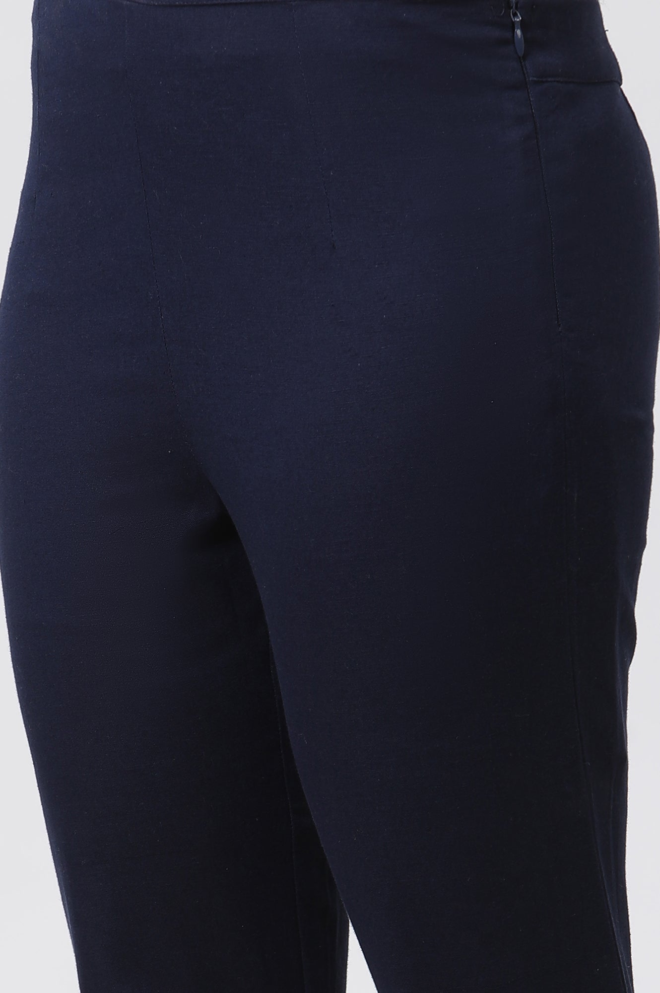 Grey & Blue Ombre A-Line Kurta And Pants Set