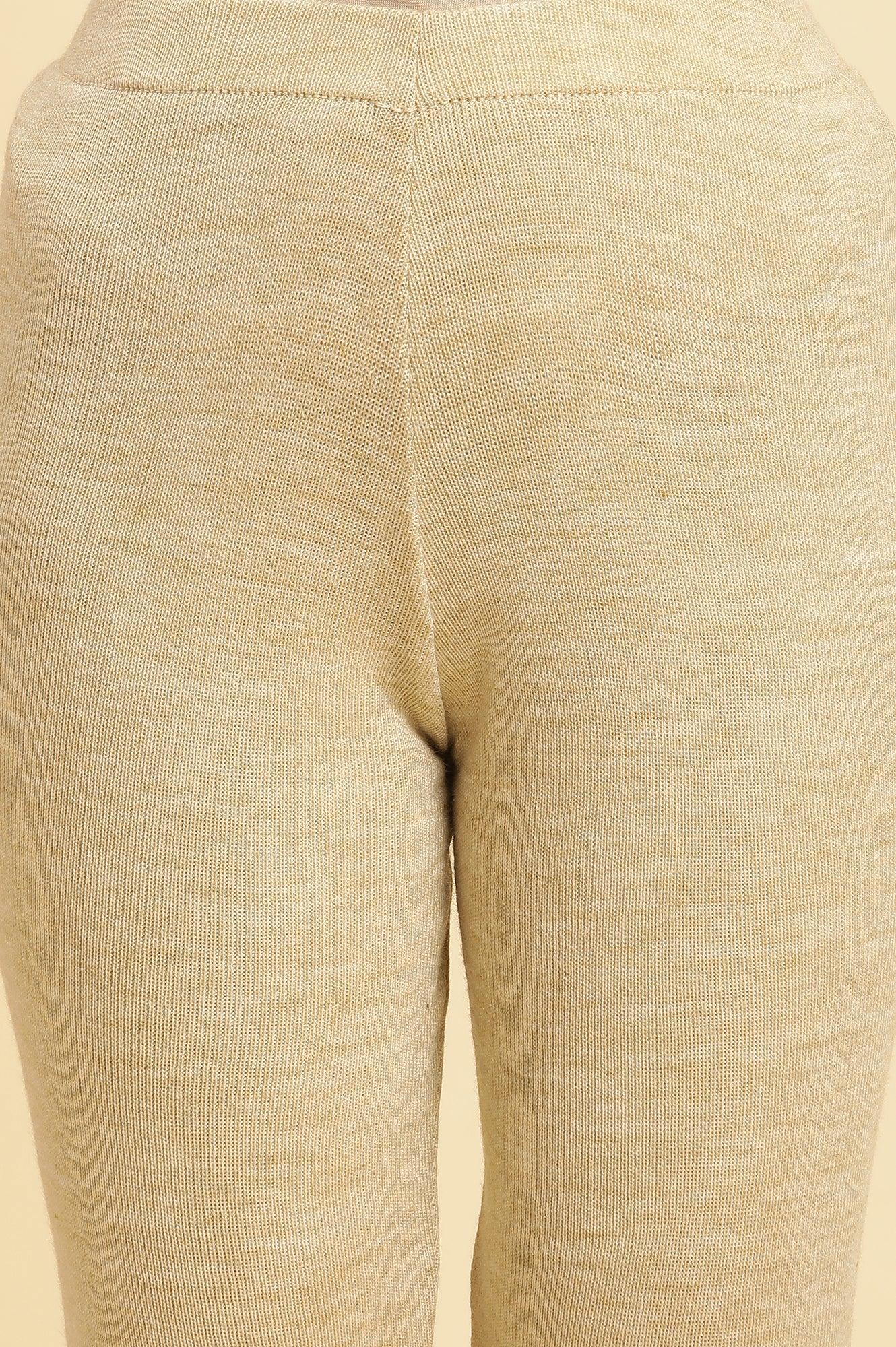 Red Embroidered Winter Kurta And Tights Set - wforwoman