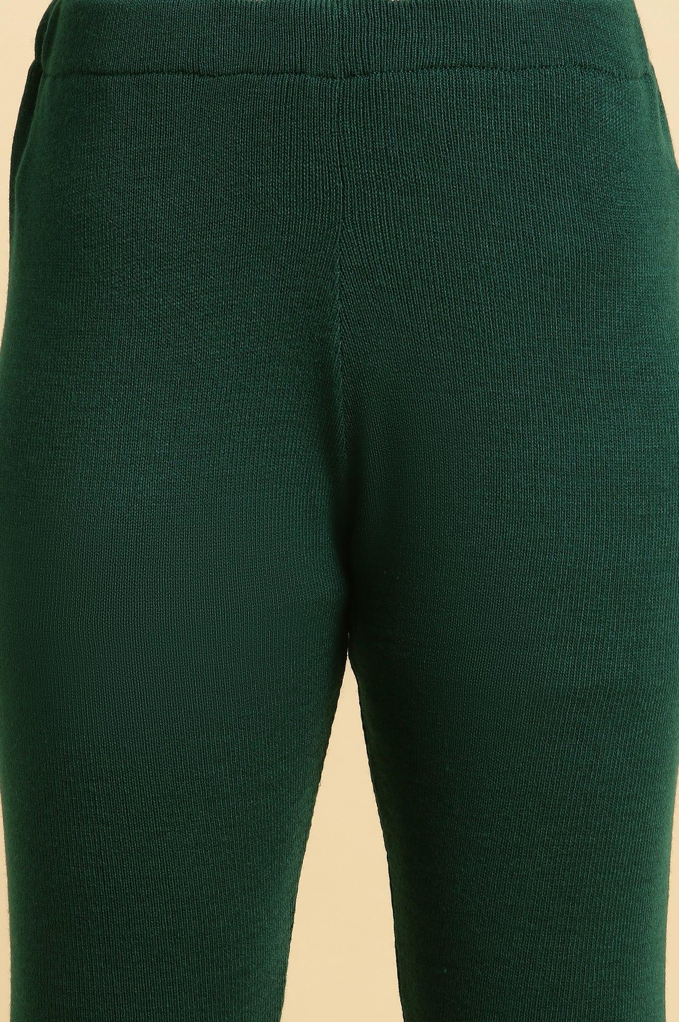 Yellow Geometric Printed Winter Kurta And Tights Set - wforwoman