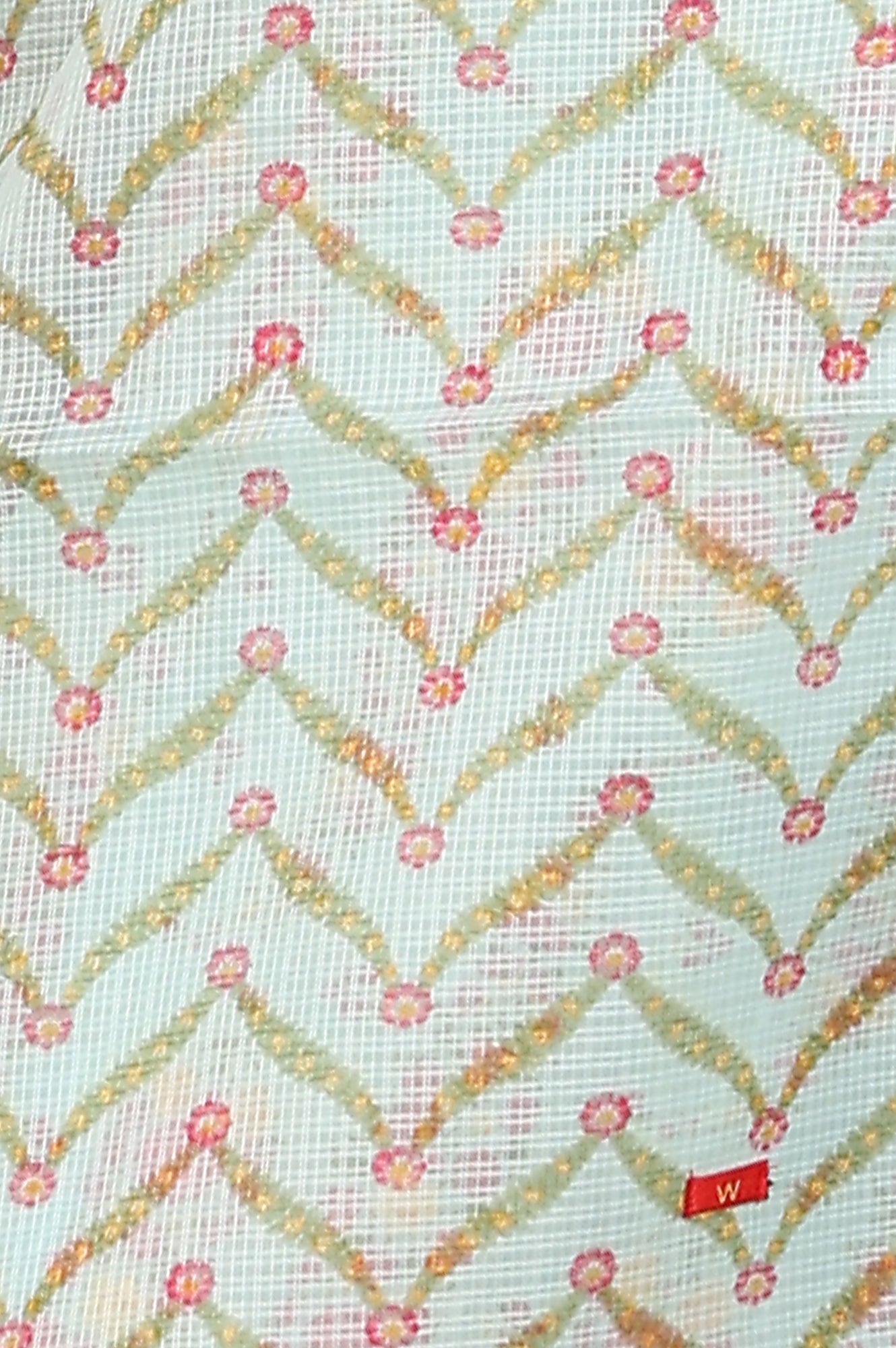 Sea Green Floral Printed Pure Cotton Straight Kurta, Pants And Dupatta Set