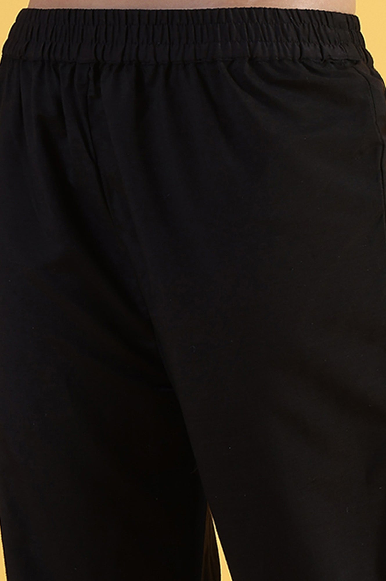 Black Yarn Dyed Sequins A-Line Kurta & Straight pant with Dupatta Set