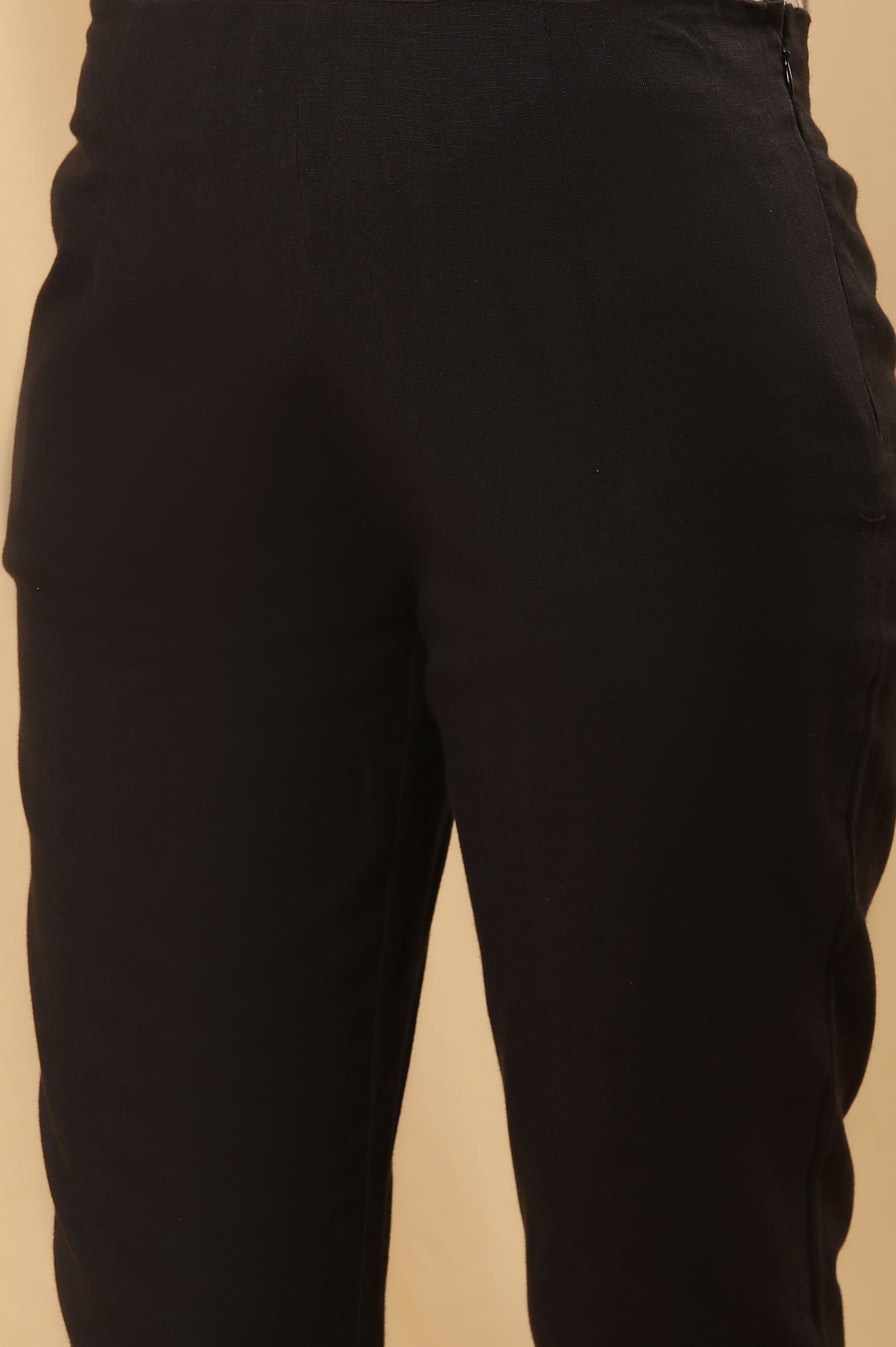 Black Printed Kurta And Trousers Set