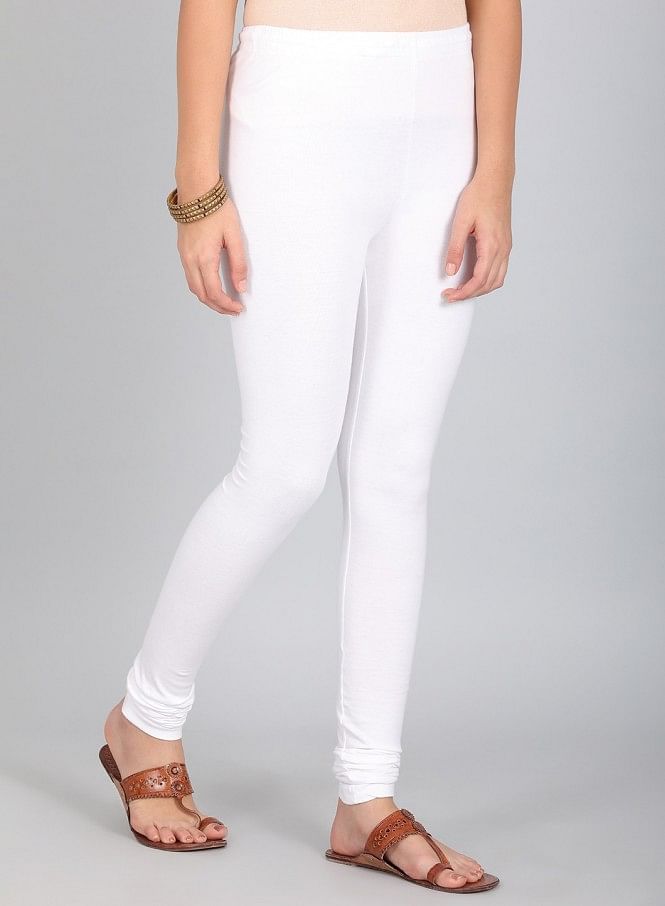 White Knitted Churidar