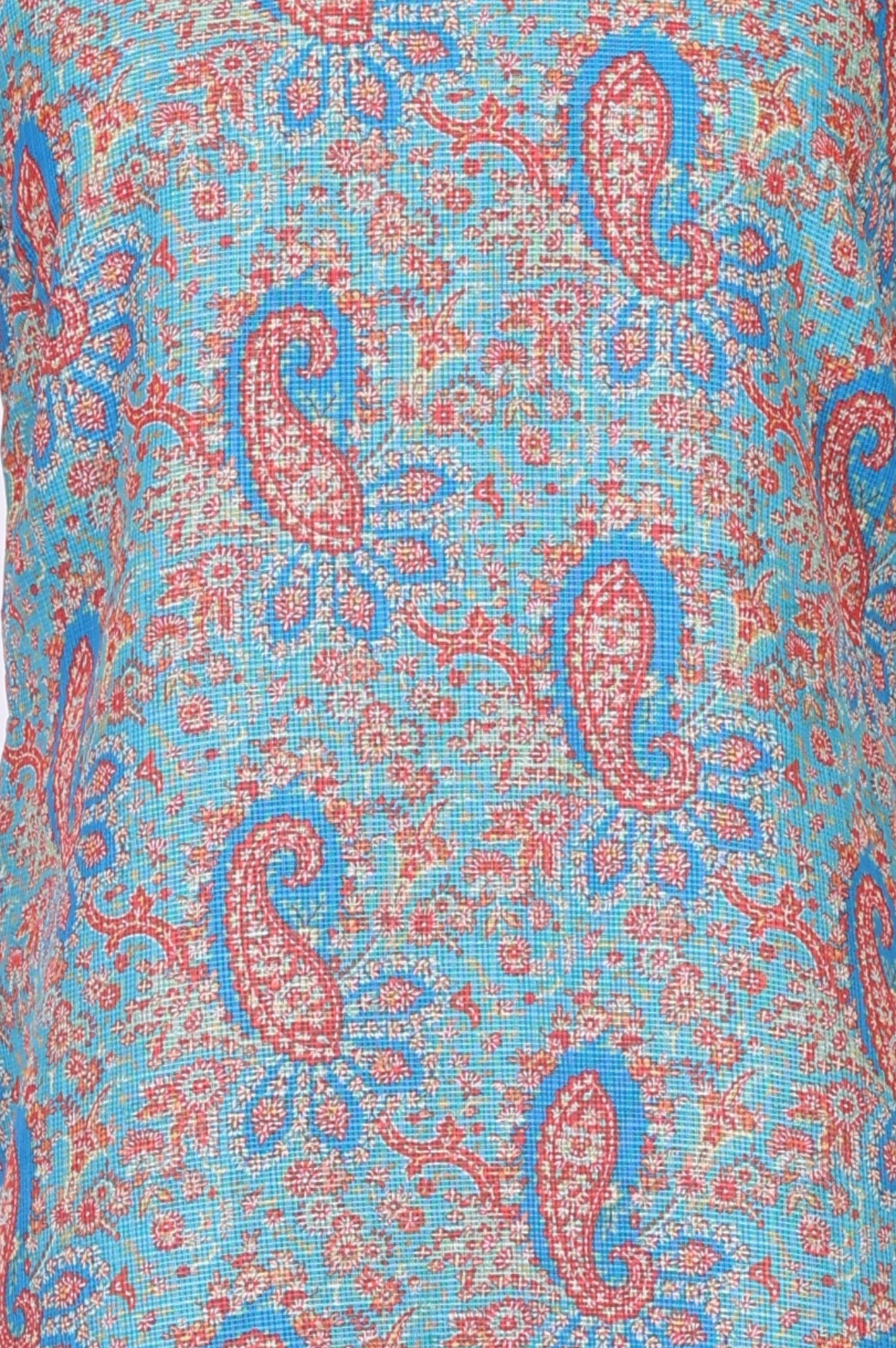 Turquoise Blue Ethnic Motifs Lace Kota Straight Kurta