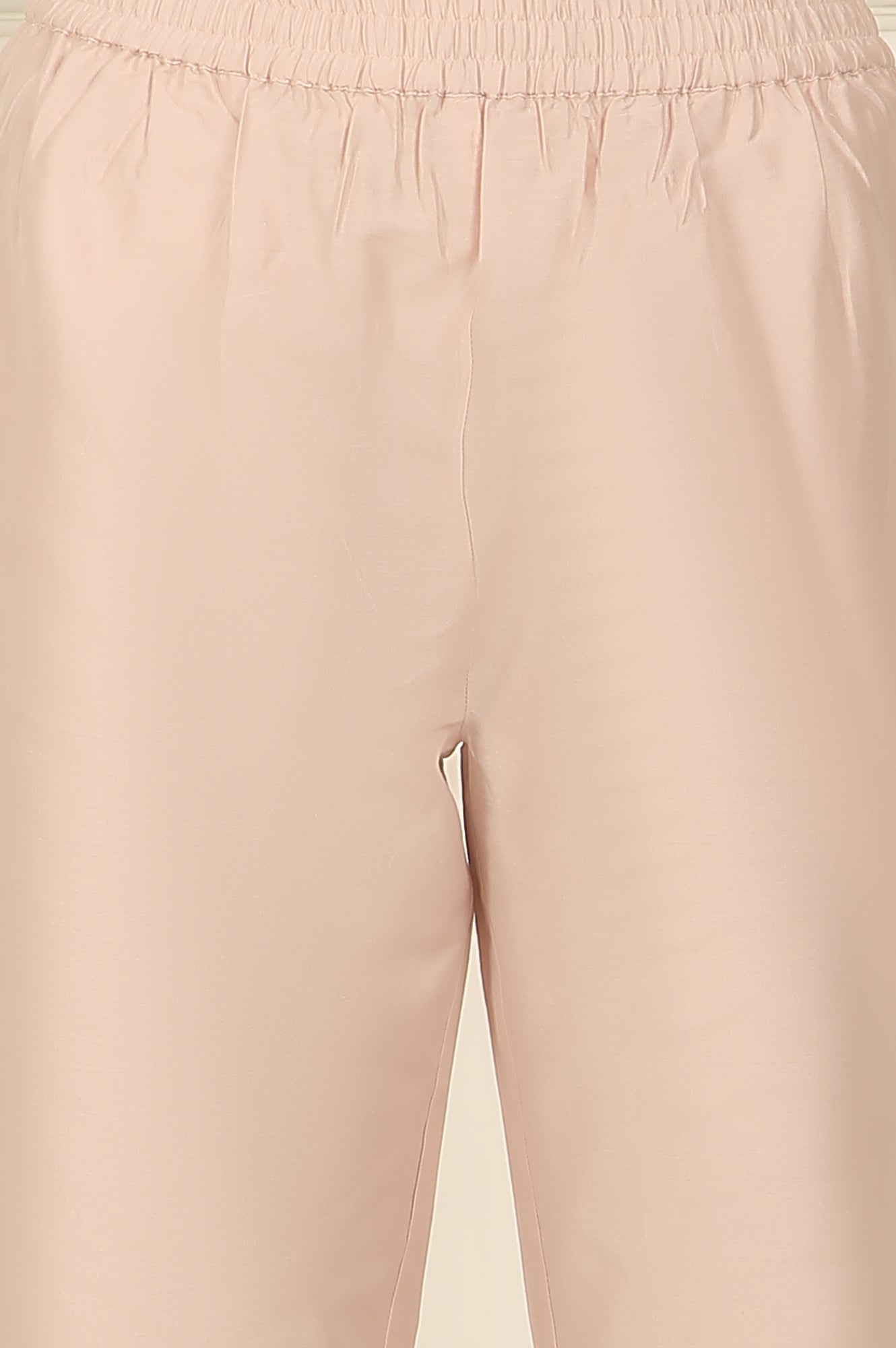 Light Pink Embroidered Organza Kurta, Pants and Dupatta Set