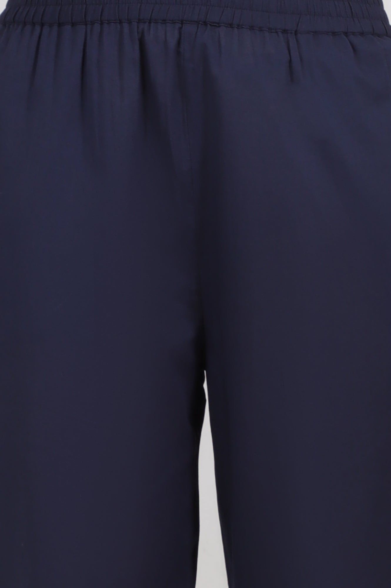 Navy Blue Embroidered Yoke Pure Cotton Kurta and Pants Co-ord Set