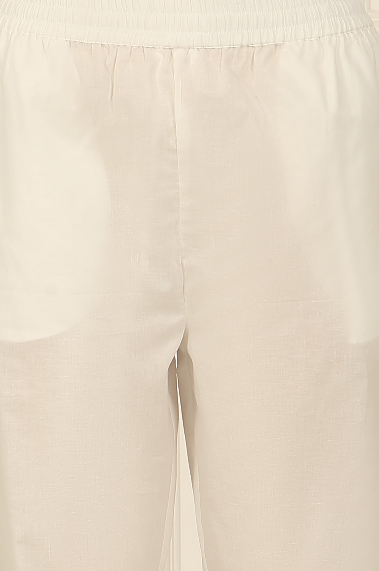 White and Pink Printed Cotton Lurex Anarkali Spaghetti Kurta, Pants and Dupatta Set