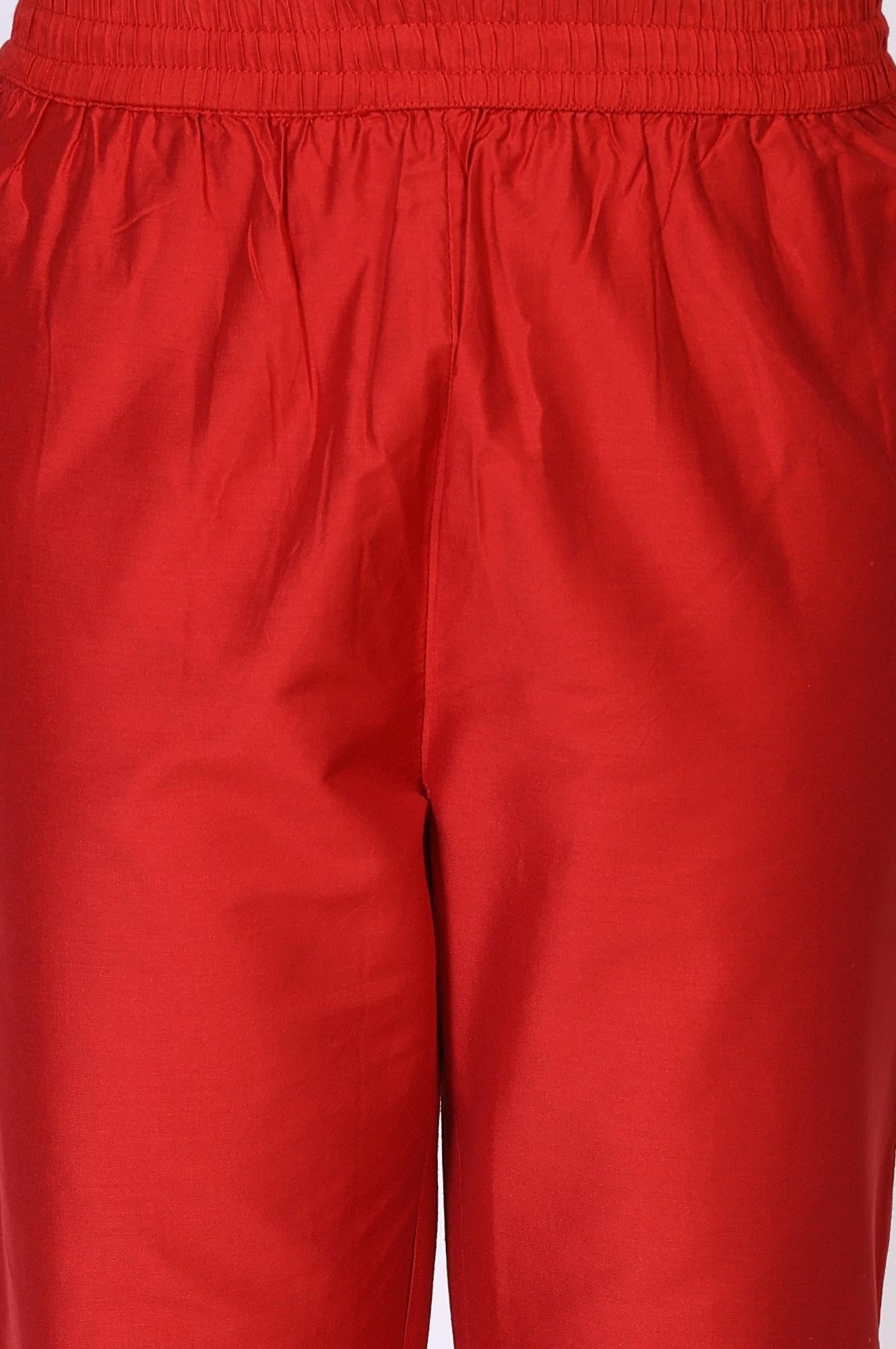 Teal Floral Printed Embroidered Neck Straight Lurex Kurta with Straight Pant and Dupatta Set