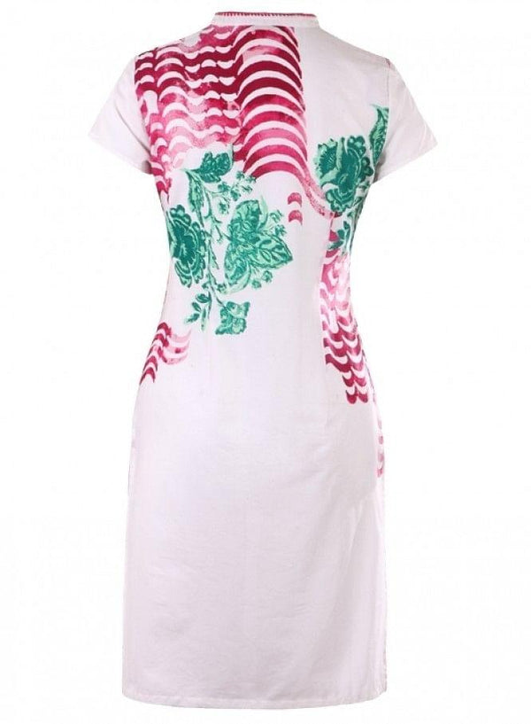 White Printed kurta