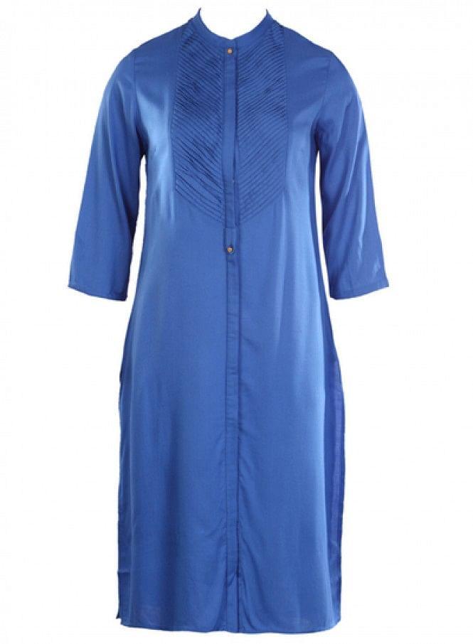 Blue 3/4 Sleeve kurta - 6