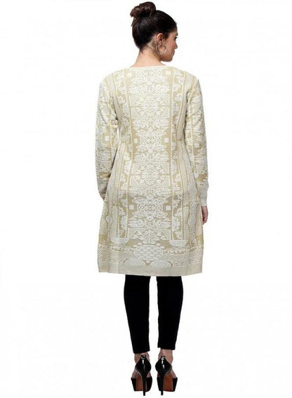 White Full Sleeve kurta - wforwoman