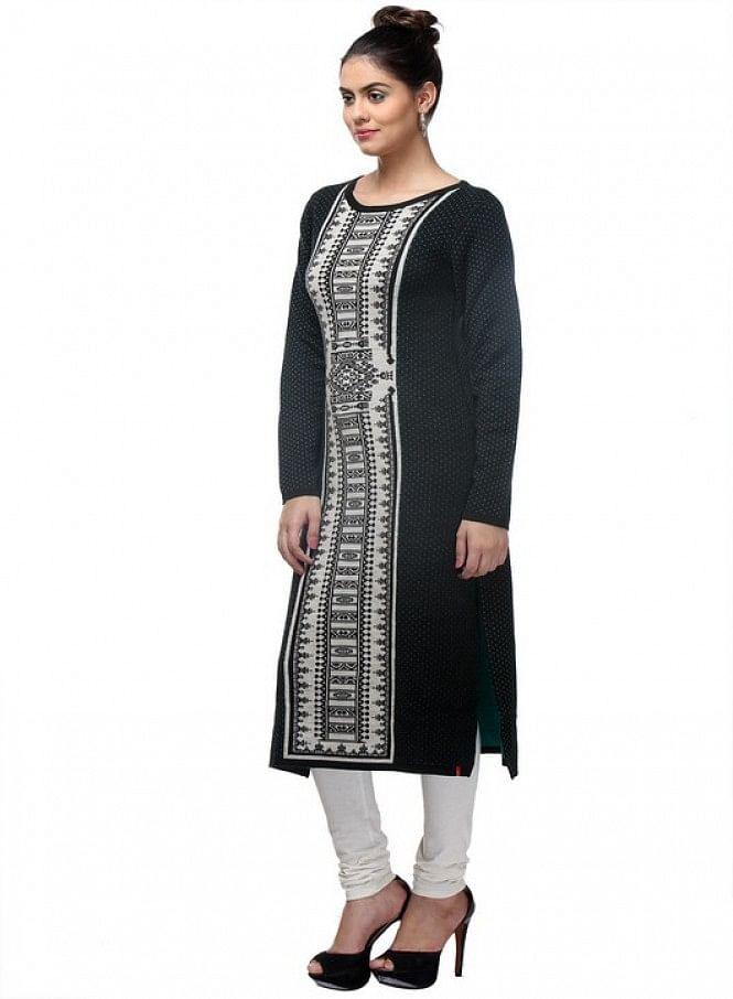 Blue Full Sleeve kurta - wforwoman