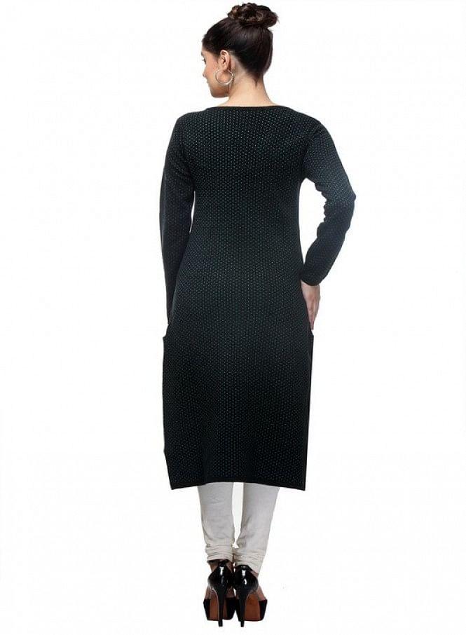 Blue Full Sleeve kurta - wforwoman