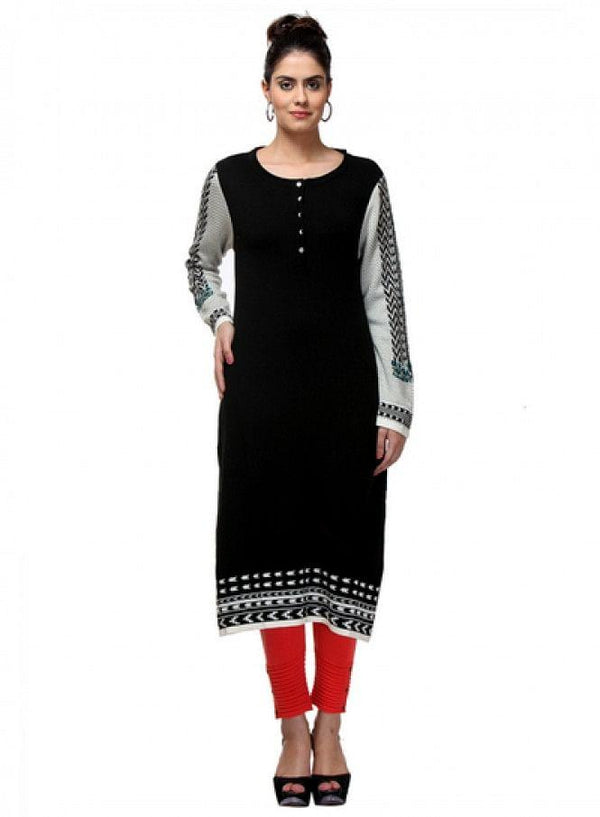 Black Full Sleeve kurta
