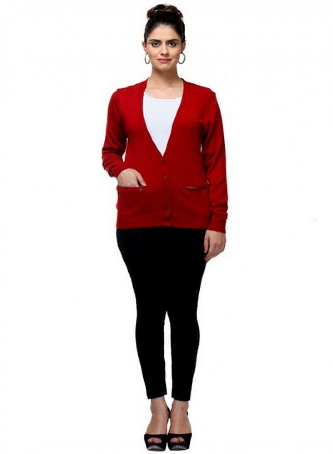 Red Cardigan - S