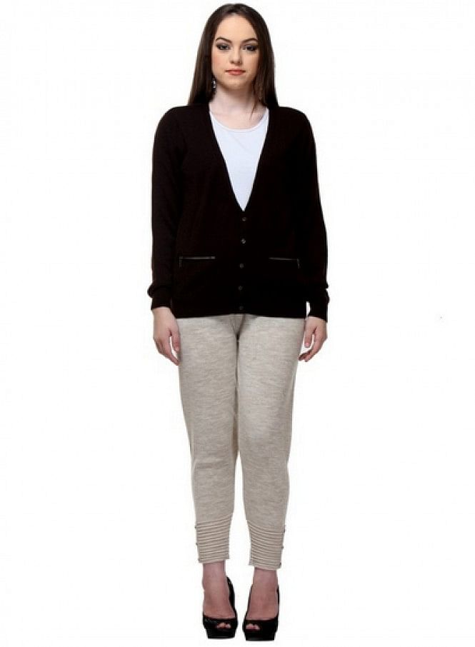 Brown Cardigan - S