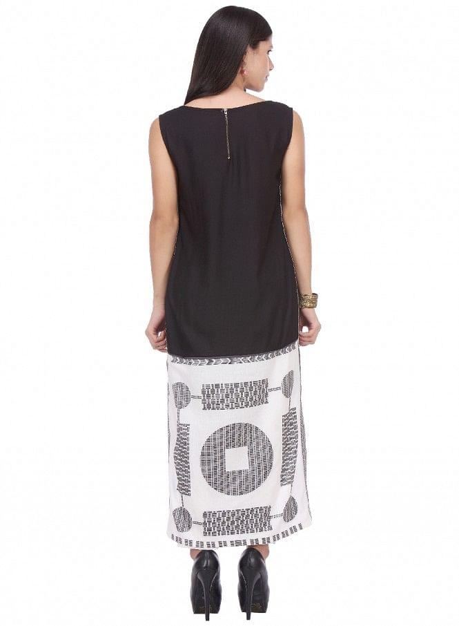 Multicoloured Printed Sleeveless kurta - wforwoman