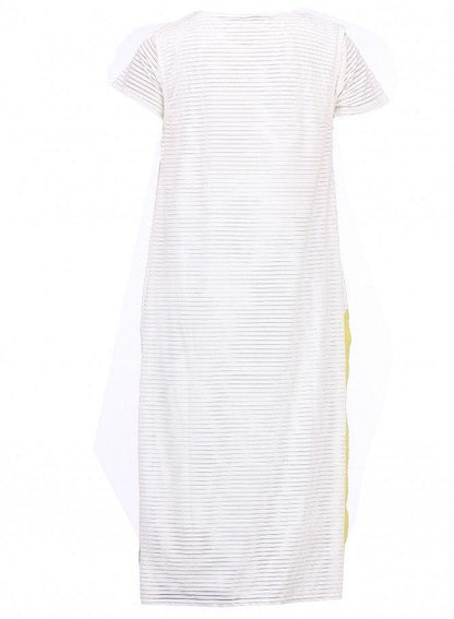 White Printed Sleeveless Gillet - wforwoman