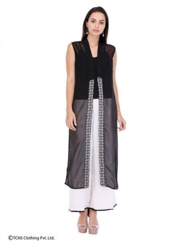 Black Sleeveless Gillet