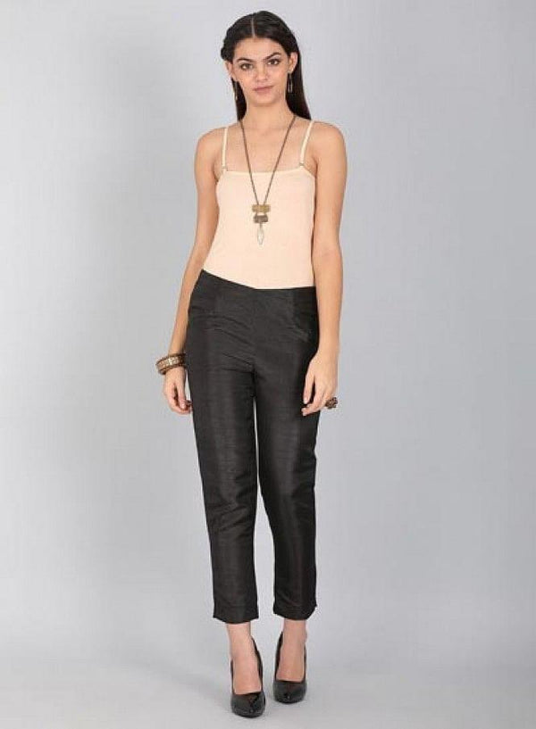 Black Ankle Length Trousers