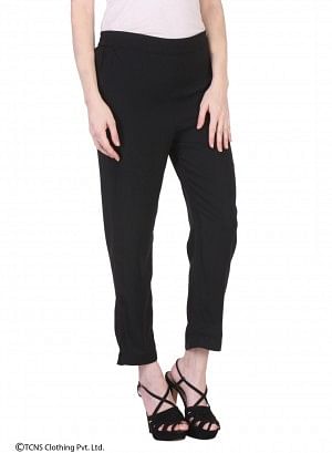 Black Ankle-Length Pants