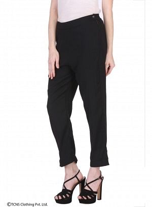 Black Ankle-Length Pants
